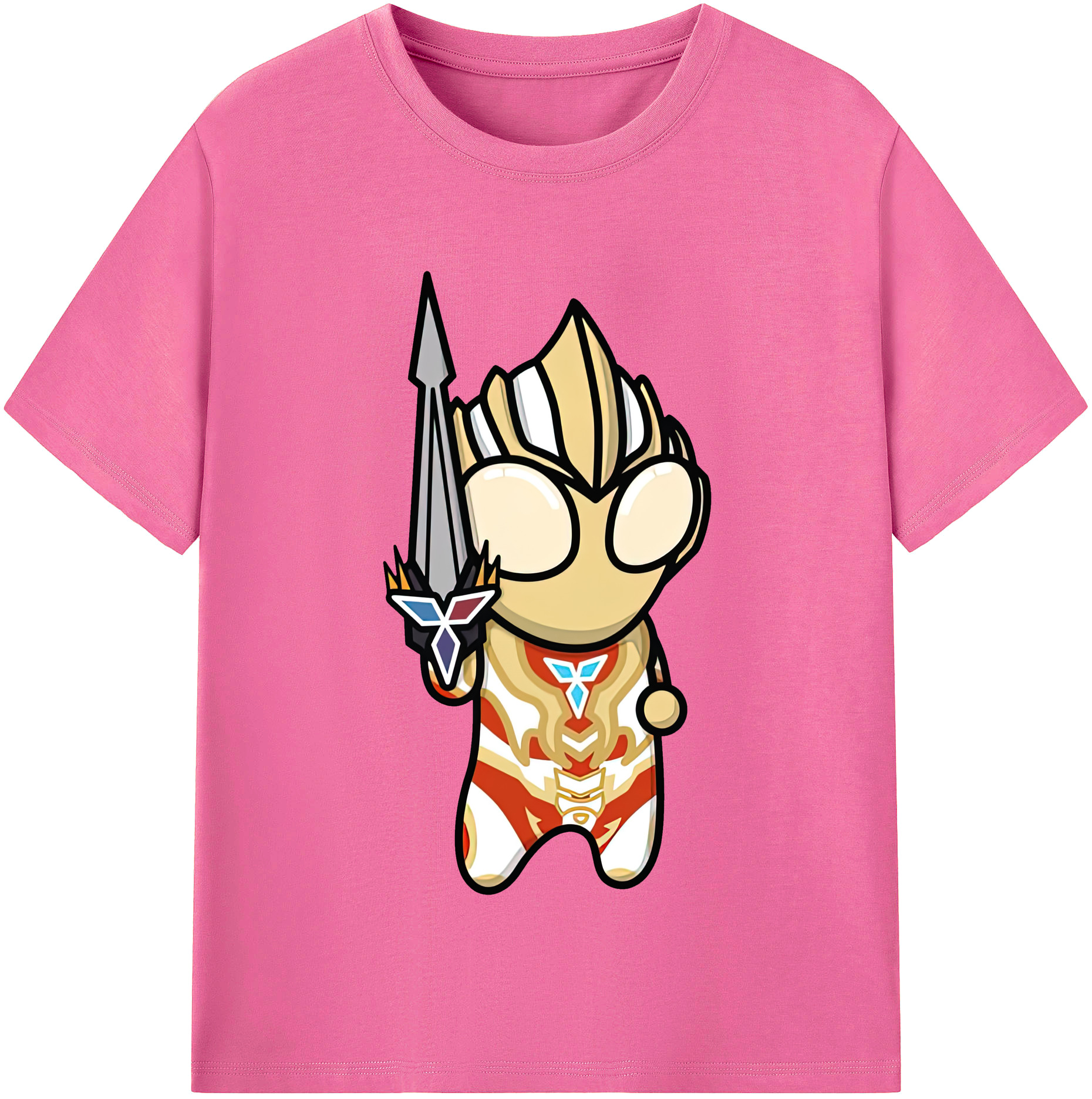 （画像用） ウルトラマン Ultraman レディースカジュアルプリントTシャツ（綿100％）